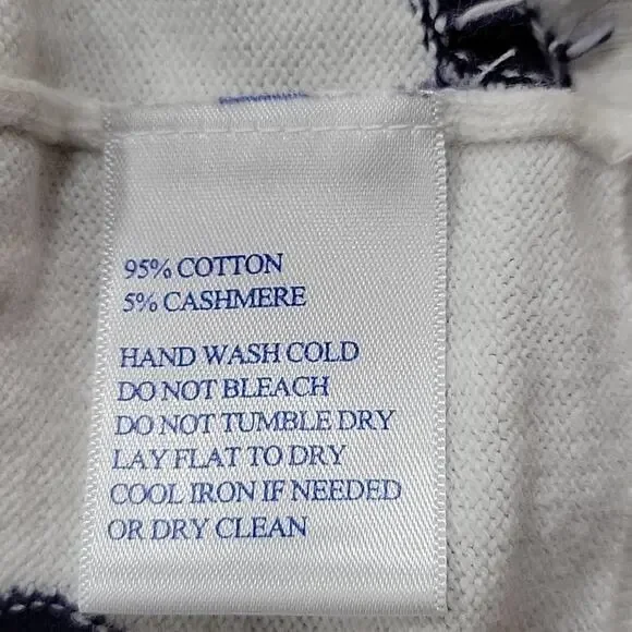 Southern Tide Rebecca Dot Crew Neck Cotton Cashmere Blend Sweater Size L… - Picture 6 of 6